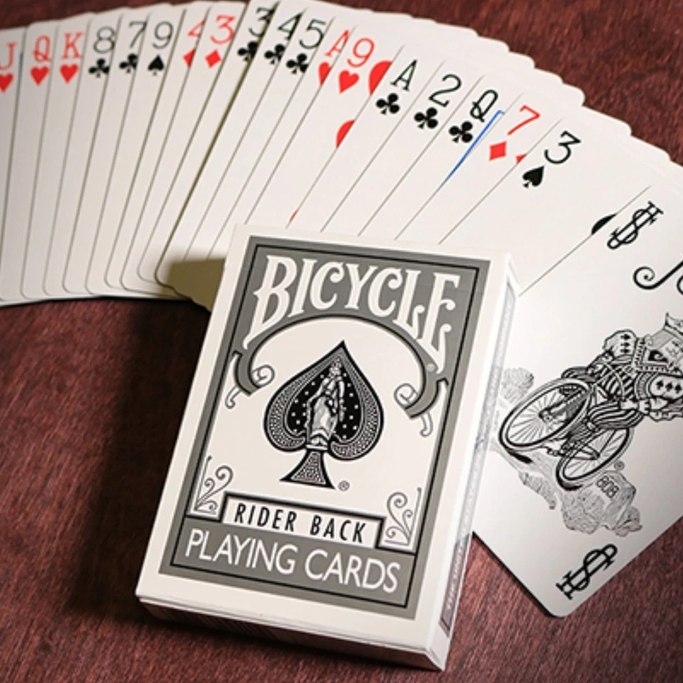 Mazzo di Carte da Gioco BICYCLE SILVER Argento Poker Playing Cards Trucchi Magia - Immagine 3 di 4