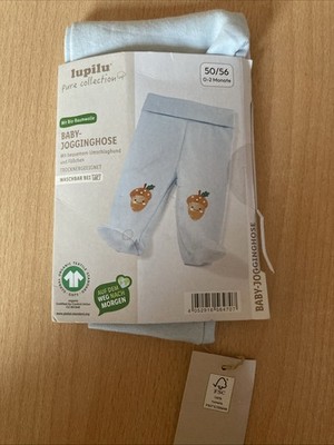 Lupilu Baby Jogger Jogginghose Größe 50/56 Pure Collection Neu OVP Hellblau