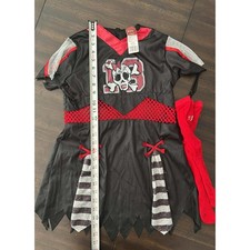 Kids Halloween Costume Girl Pirate Dress Child Size 10/12 Deceptions 2 Dress up
