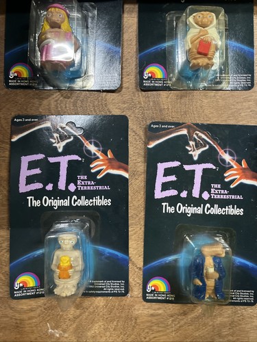 FULL SET OF 6 LJN E.T. THE EXTRA-TERRESTRIAL ACTION FIGURES - 1982 - MOC - Picture 3 of 4
