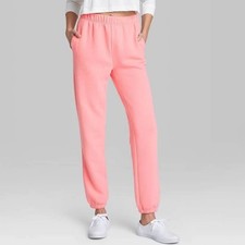 Wild Fable Women's High Rise Vintage Sweatpants Jogger Pants Pink