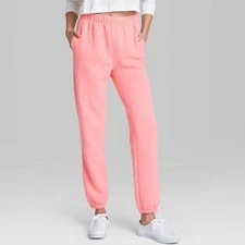 Wild Fable Women's High Rise Vintage Small Sweatpants Jogger Pants Pink