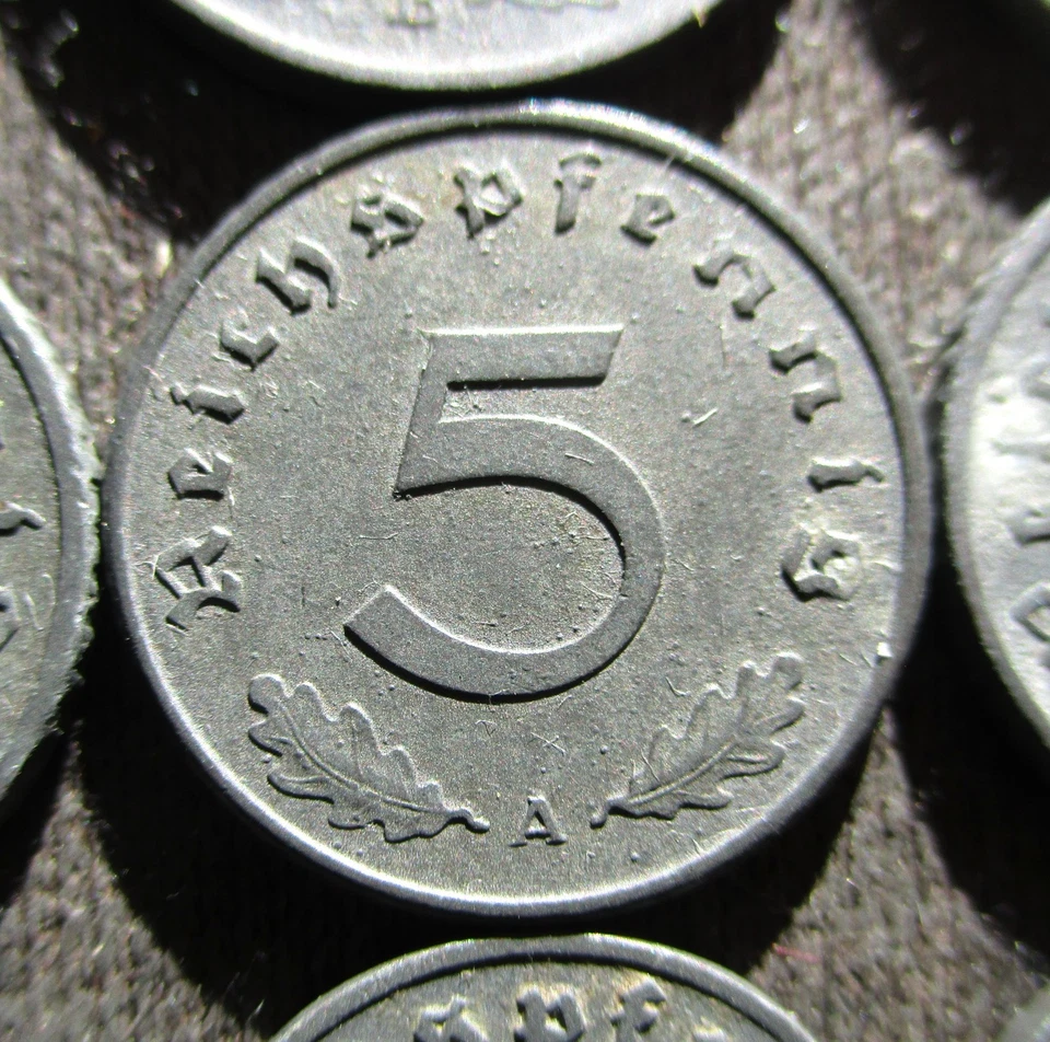 OLD COINS OF THIRD REICH NAZI GERMANY (1940-1944) WORLD WAR II - MIX 542 - Image 3 of 4