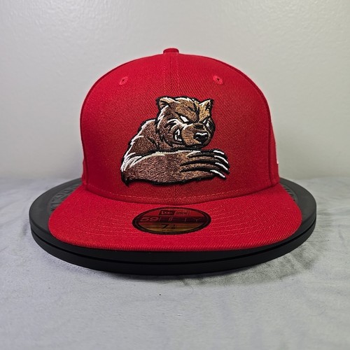Fresno Grizzlies Marvel 59Fifty 7 1/8 Red Black New Era Hat MiLB Fitted Cap - Picture 2 of 9