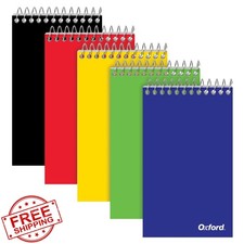 Oxford Spiral Memo Pads 3x5" Pocket Notebook 5 Pack