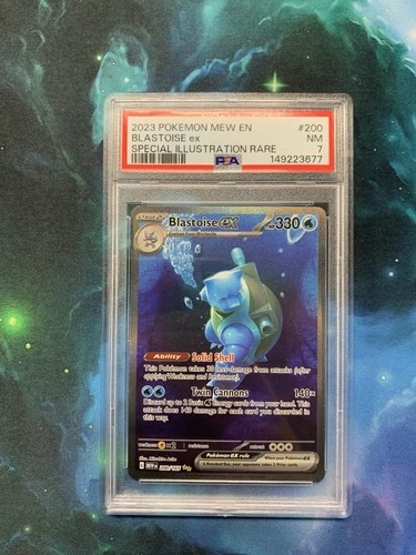 Blastoise ex 184/165 Sv: Scarlet & Violet 151 Holo PSA 7 C