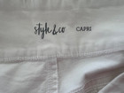 Style & Co Bright White Denim Pull On Capris NWT Size XL — photo 8