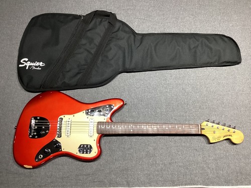 Squier by Fender Vintage Modified Jaguar Candy Apple Red Duncan Designed