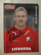 Walter Schachner, ehem. Nationalspieler u. Trainer, handsignierte Autogrammkarte