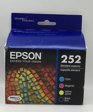 Epson 252 Cyan/Magenta/Yellow/Black Standard-Capacity Ink Combo Pack, Exp 7/26
