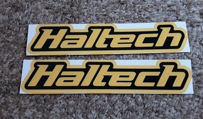 Lot of 2 HALTECH EFI Fuel Injection Racing Decals Stickers Nascar NHRA Outlaw 
