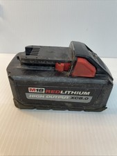 MILWAUKEE 8.0 HIGH OUTPUT M18 RED Battery 48-11-1880 - Pre Owned - See Desc