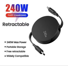 Retractable Type c to Type c 240W PD Fast Charger Cable