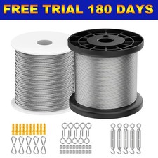 30/50M Wire Rope Kit ,Stainless Steel Garden Fence Wire Rope Catenary Wire Kit