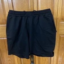 Mens Baggy Black Shorts Size Medium