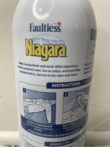 Faultless Niagara Original Finish Ironing Spray Starch Clothes 20 oz. - Picture 4 of 7