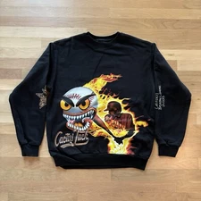 Travis Scott Cactus Jack 2023 Celebrity Softball Fast Ball Crewneck Size XL