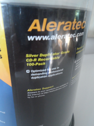 Aleratec 100x CD-R BLANK RECORDABLE DISCS CDs MEDIA BLANK DISKS 52X SPEED - Picture 2 of 3