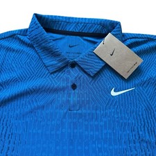 Nike FD5731-435 Golf Dri-Fit ADV Tour Shirt Short Sleeve Men s XL Polo Blue NWT