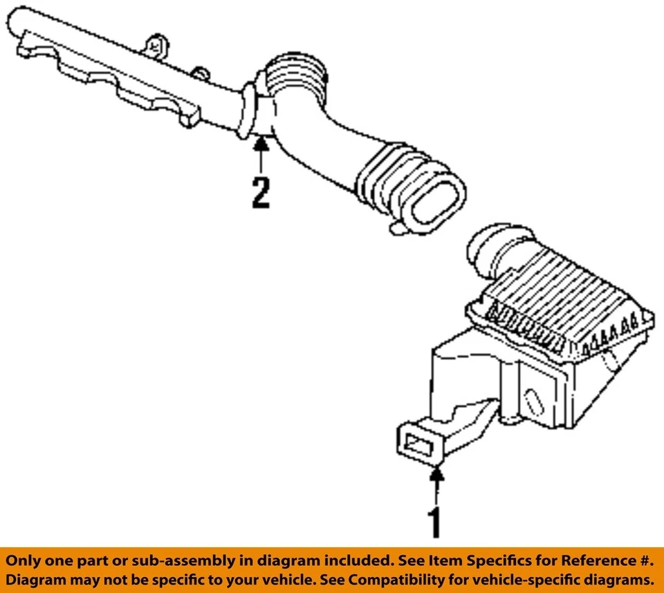 Conjunto de limpador de ar usado serve: 1999 Dodge Stratus grau A - Imagem 3 de 4