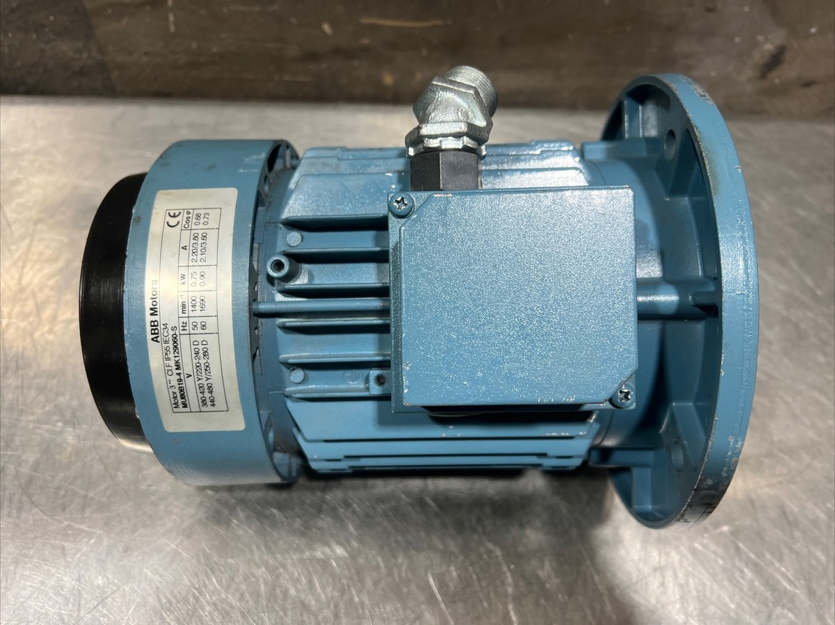 Abb MU80B19-4 MK129060-S 0.9kw 440-480v-ac 1690rpm 3ph Abb MU80B19-4 MK129060-S 0.9kw 440-480v-ac 1690rpm 3ph