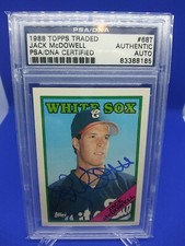 1988 Topps Traded #68T Jack McDowell Rc Rookie PSA/DNA Autograph