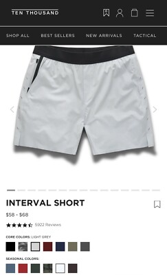men athletic shorts 10 Thousand Brand