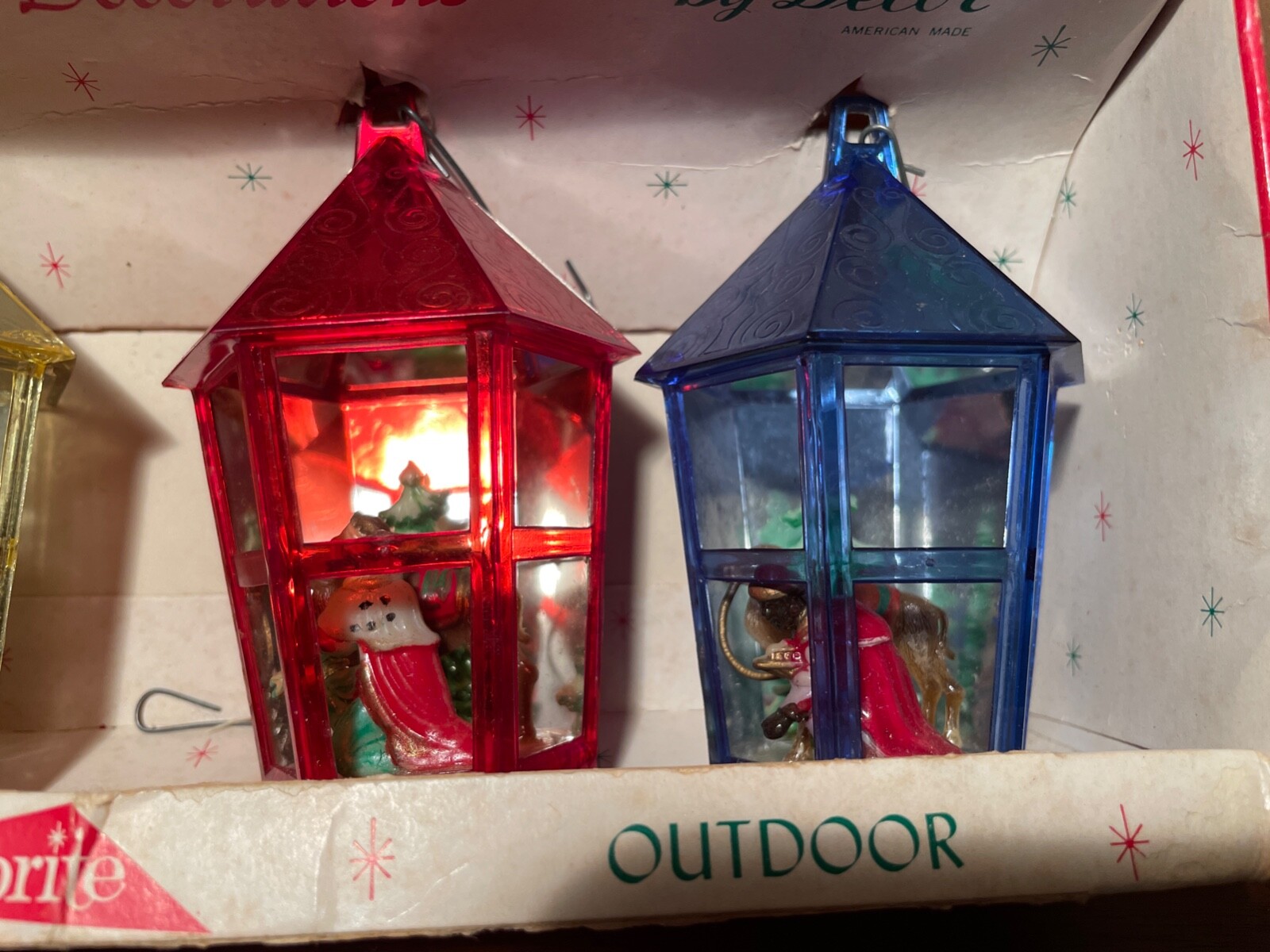 Vintage Jewel Brite Lantern Nativity Diorama Christmas Ornaments eBay