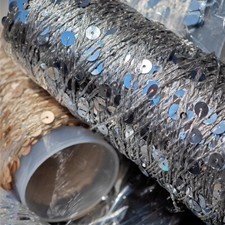 100g Sparkling Sequin Yarn Metallic Crochet Yarn Bag Crafting Thread Sew Glitter