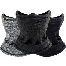 Winter Neck Warmer Gaiter Windproof Fleece Ski Face Mask Scarf for Men Women