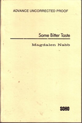 Some Bitter Taste Magdalen Nabb ~ UNCORRECTED PROOF in PB ~ NEAR FINE