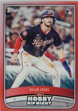 2025 Topps Baseball Hobby Rip Night - Red SP Parallel #7 Nationals - DYLAN CREWS