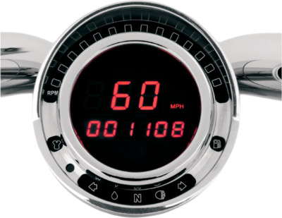 Dakota Digital Big Dog Motorcycle Direct Plug in Red LED Speedometer Speedo