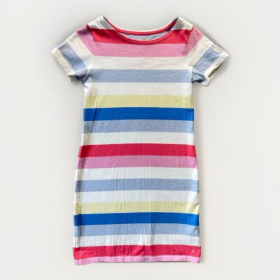 joules t shirt dress Joules Striped T-Shirt Dress Casual Short Sleeve Colorful Size Unknown