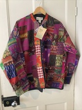 Orvis Silk Patchwork Jacket Xl New With Tags