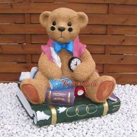 TeddybäR Figur Statue Skulptur Teddy BäR Buch Antik Optik Nostalgie Sammler Neu