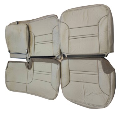2001 2002  Ford Excursion Limited 4X4 Full Second Row Leather Seat Cover Tan
