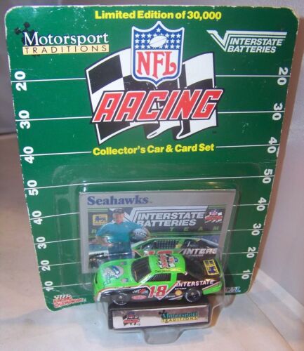 1:64 RACING CHAMPIONS 1992 NFL RACING #18 INTERSTATE SEATTLE SEAHAWKS D JARRETT - Picture 1 of 2