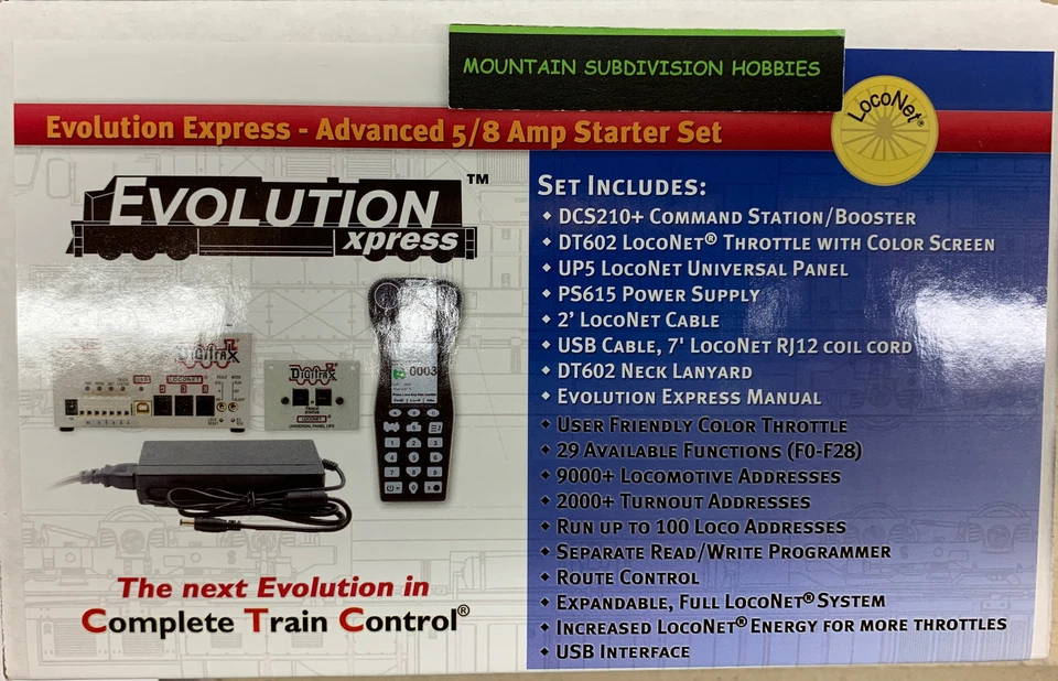 Digitrax DCC EVOX Evolution Express Advanced 5A/8A Starter Set - We Price Match! - Image 2 of 2