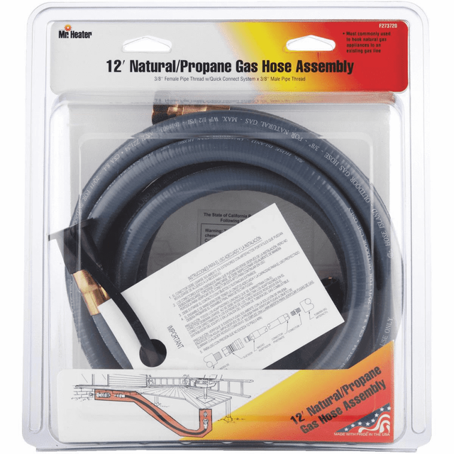 Mr. Heater 12 Foot Natural Gas and Propane Gas Hose Assembly 3/8