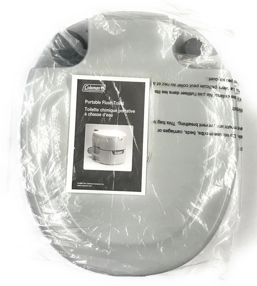 Inodoro portátil para exteriores Coleman de 5,3 galones, gris, grande, 2000016503 Foto 2 de 4
