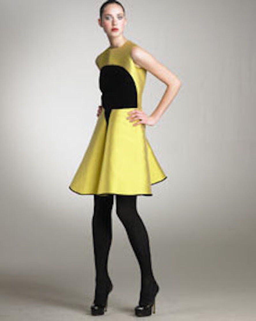 Abito da sera giallo vintage Yves Saint Laurent in perfette condizioni taglia F40 $2000+