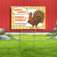 Thanksgiving Yard Sign, Outside Decorations for Thanksgiving