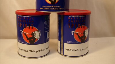 3 American Spirit Tobacco Cans Tins 5.29 ounce size - Empty