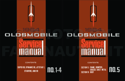 1964 Oldsmobile Service- Reparaturhandbuch Set Super Dynamic 88 98 Starfire