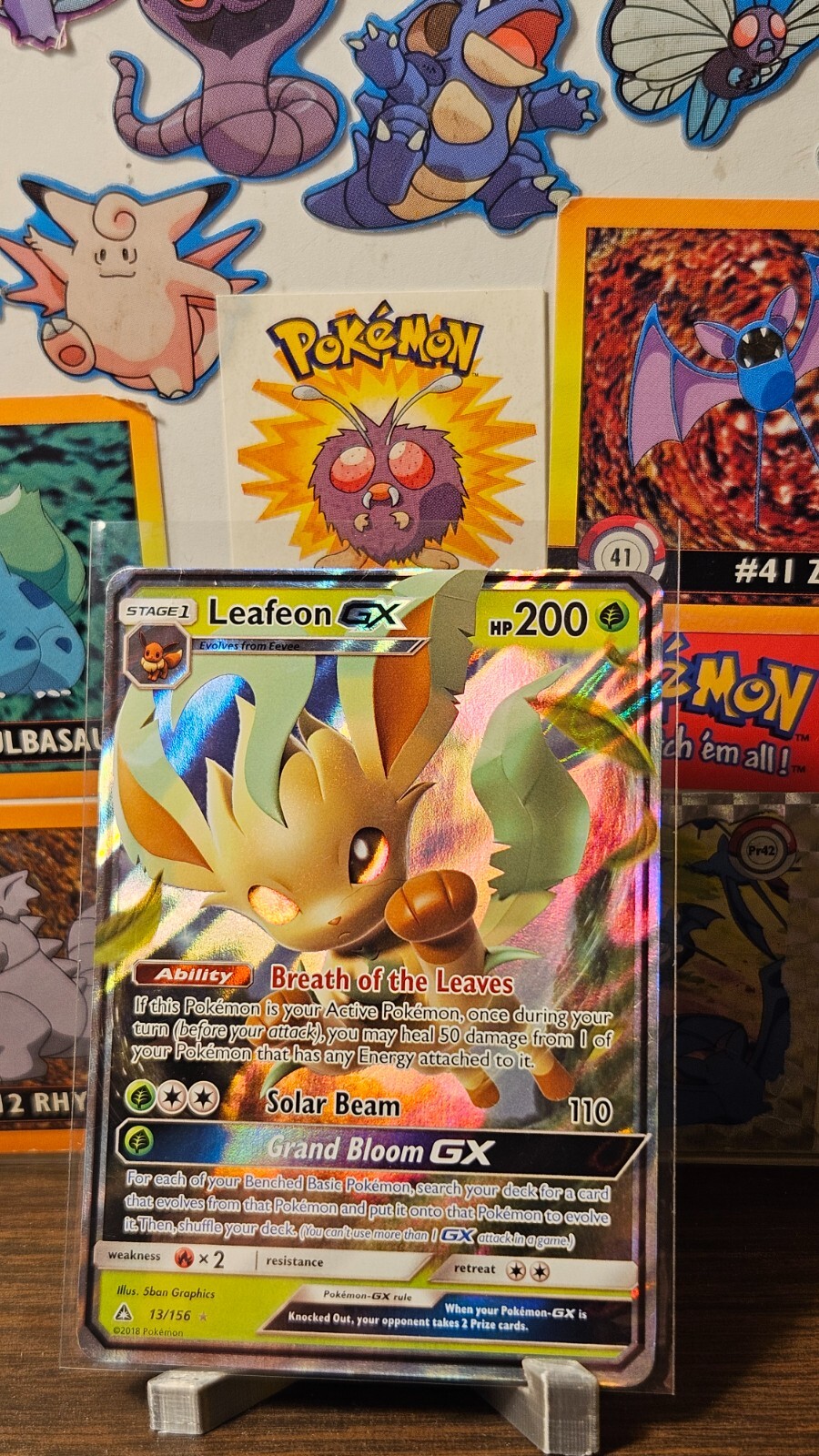 Pokemon TCG Leafeon GX Ultra Prism - 13/156 - Ultra Rare - LP/NM
