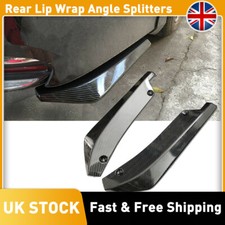 Sport Racing Carbon Fiber Rear Bumper Splitter Diffuser Canards For BMW E90 E92