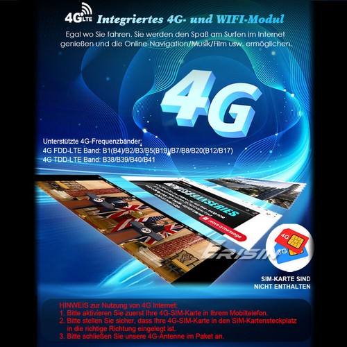 8.8" 8-Kern DAB+Android 13 Autoradio GPS Für Audi A4 IPS DSP CarPlay Wifi SWC 4G - Bild 12 von 18