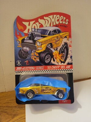 ホットウィール 2019 RLC '55 CHEVY BEL AIR DIRTY Origin Story of the RLC sELECTIONs '55 Chevy Bel Air Gasser known