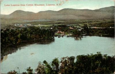 Postcard Lake Luzerne From Cobble Mountain Luzerne NY